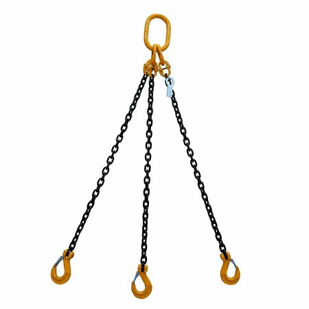 STARKE Chain Sling, 5/16in, G80, Sling Hook, 3 ft SCSG80516-3LS-3